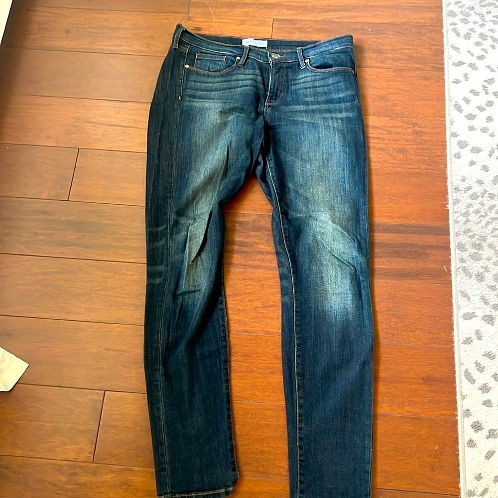 Banana Republic Dark Blue Mid-Rise Skinny Jean Size 29 - Picture 2 of 5